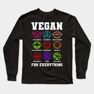 Vegan Benefits Reasons Benefit Gift Long Sleeve T-Shirt